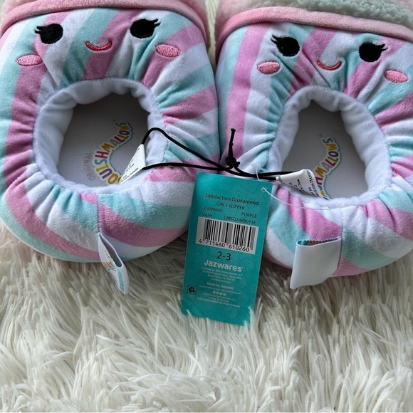 Squishmallow Bevin the snow cone slippers size 2/3 NWT - Picture 2 of 7